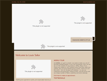 Tablet Screenshot of louistailor.com